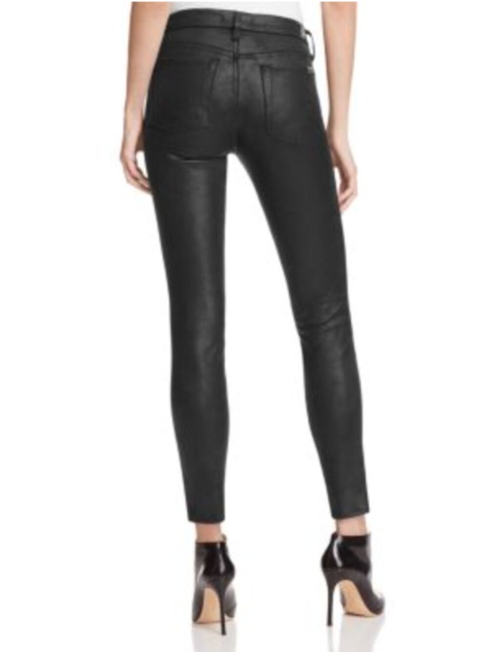 7 for All Mankind Faux Leather Black Pants